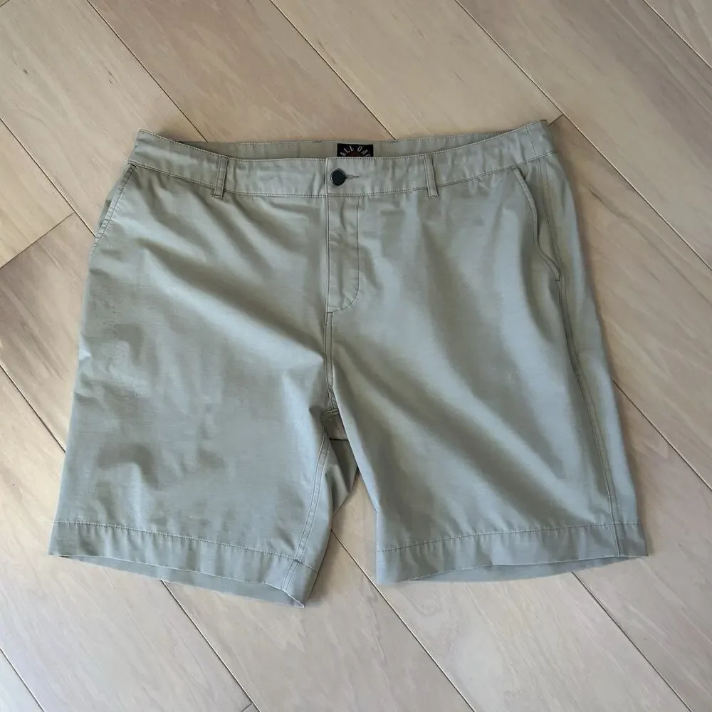 Faherty All Day Shorts Tan 9” Inseam *Stain Men's 38